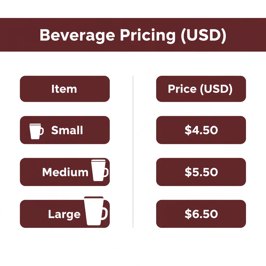 7 Brew Menu Ocean Breeze Price - visual infographics